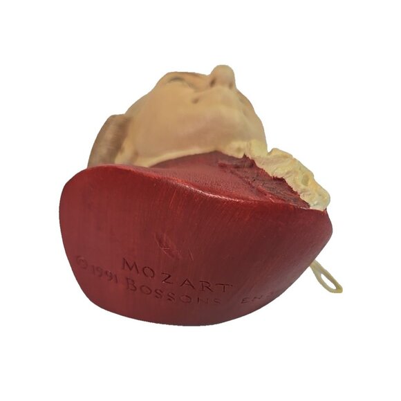 1991 Bossons England Mozart Wall Head Hand-Painted Plaster Bust Music Studio Art - Picture 5 of 7